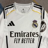 Real Madrid  Home  fans long   1:1 Quality Soccer Jersey   25-26