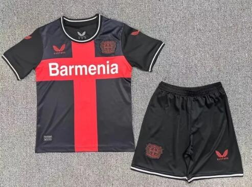 Bayer Leverkusen Home kids 1:1 Quality Soccer Jersey  23-24