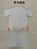 Roma away Kids  1:1 Quality Soccer Jersey   24-25