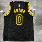 Los Angeles Lakers Black Mamba Great Snake Edition #0 KUZMA 1:1 Quality NBA Season Jerseys