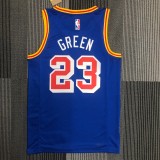 Golden State Warriors Blue Retro #23 GREEN 1:1 Quality NBA Season Jerseys 75 Year