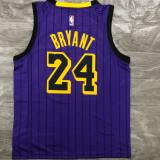 Los Angeles Lakers Kobe #24 BRYANT  Purple NBA Jersey 2018