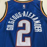 Oklahoma City Thunder Blue #2 GILGEOUS-ALEXANDER  1:1 Quality NBA Jerseys