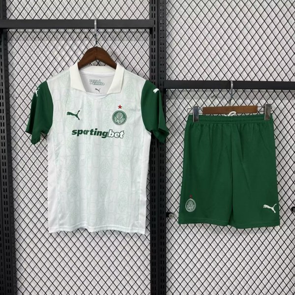 Palmeiras Away With Pants Sets  fans 1:1 Quality Soccer Jersey   25-26