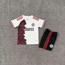 Manchester United  Special Edition White Rose Kids  1:1 Quality Soccer Jersey 25-26