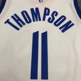 Golden State Warriors White V-Neck  #11 THOMPSON 1:1 Quality NBA Season Jerseys 2020