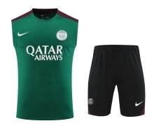 PSG Paris Training clothing Vest set   1:1 Quality Soccer Jersey    24-25