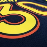 Golden State Warriors  V-neck Black City  Edition #30 CURRY 1:1 Quality NBA Season Jerseys 2021
