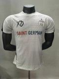 PSG Paris  Training clothes White player  1:1 Quality Soccer Jersey   25-26