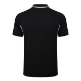 Real Madrid  Polo Fans Black stripe inkjet 1:1 Quality Soccer Jersey  25-26