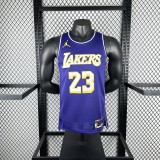 Los Angeles Lakers  Purple  jordan #23 JAMES NBA Jerseys  2026