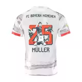 #25 MULLER Bayern Munich  Away Player 1:1 Quality Soccer Jersey  25-26