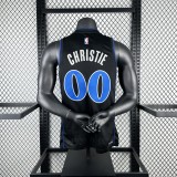 Mavericks  City Edition #00 CHRISTE black NBA Jerseys  2024