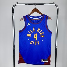 Denver Nuggets Blue #4 WESTBROOK 1:1 Quality NBA  Season Jerseys