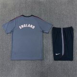 England Training Grey With Pants Sets (16-2XL) 1:1 Quality Soccer Jersey  26-27（2026）