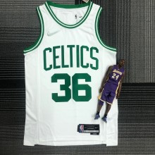Retro Boston Celtics 75 Year White #36 SMART 1:1 Quality NBA Jerseys
