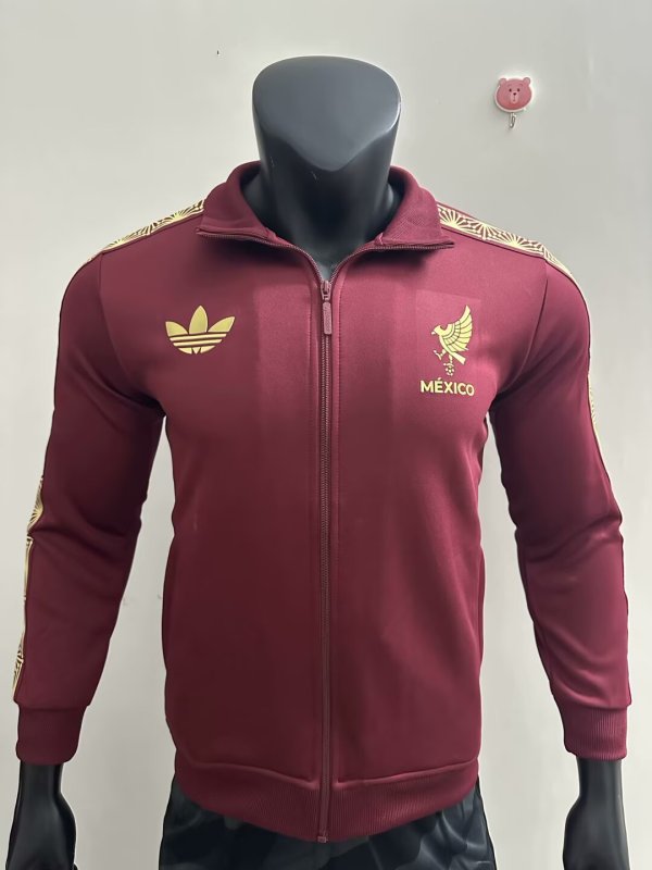 Mexico red only Jacket  Tracksuit  1:1 Quality Soccer Jersey  25-26