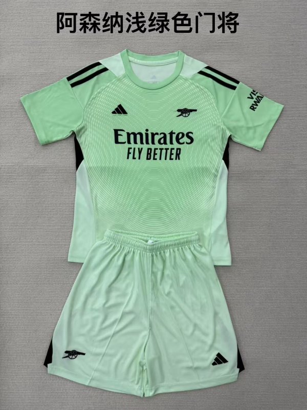 Arsenal  Goalkeeper  Fans 1:1 Quality Soccer Jersey   25-26 (kids and man )