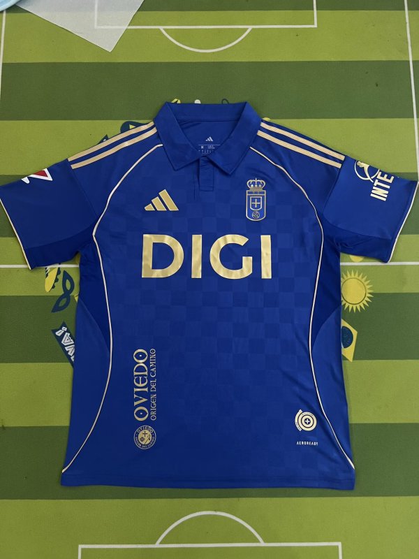 Real Oviedo Home Fans 1:1 Quality Soccer Jersey   25-26