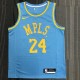 Los Angeles Lakers  Round Neck  MPLS  Blue #24  BRYANT 1:1 Quality NBA Season Jerseys