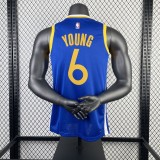 Golden State Warriors  V-neck blue #6 YOUNG 1:1 Quality NBA Season Jerseys 2023