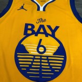 Golden State Warriors  V-neck Yellow JORDAN #6 YOUNG 1:1 Quality NBA Season Jerseys 2021
