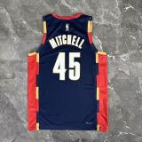 Retro  Cleveland Cavaliers  Blue  #45 MITCHELL 1:1 Quality NBA  Season Jerseys 2026