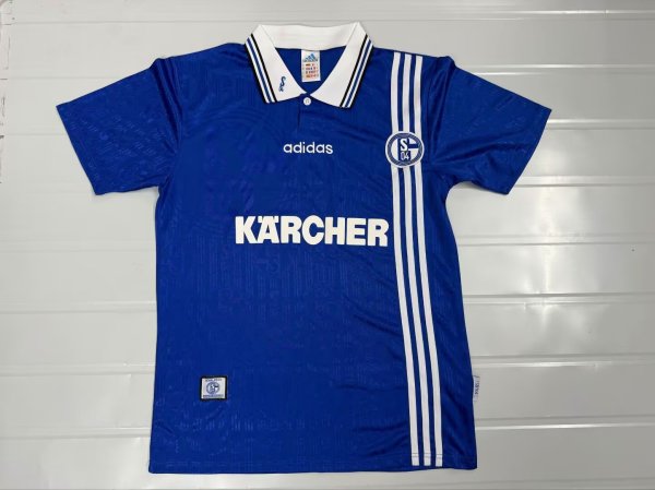 Retro Schalke 04 Home 1:1 Quality Soccer Jersey  1996-1997