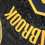 Los Angeles Lakers  Round Neck  snake pattern Black #0 WESTBROOK  1:1 Quality NBA Season Jerseys