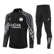 PSG  Training  Tracksuit   Black (Kids And Man )  1:1  25-26