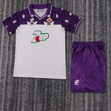 Retro Florence away Kids 1:1 Quality Soccer Jersey  1992-1993