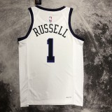 Los Angeles Lakers City Edition White #1 RUSSELL 1:1 Quality NBA Season Jerseys  2023