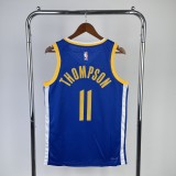 Golden State Warriors  V-neck blue #11 THOMPSON 1:1 Quality NBA Season Jerseys 2023