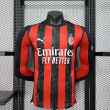 AC Milan Home Long player  1:1 Quality Soccer Jersey  25-26