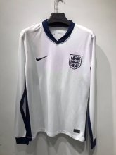 England  Home  long Sleeve Fans 1:1 Quality Soccer Jersey  24-25