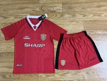 Retro Manchester United Home kits suit   1:1 1999-2000