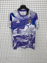 Real Madrid Marvel Avengers Special Edition Purple White  Fans 1:1 Quality Soccer Jersey 25-26