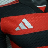Flamenco home Long sleeves player  1:1 Quality Soccer Jersey   24-25