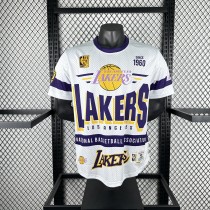 Retro  Los Angeles Lakers  White  1:1 Quality NBA  Season Jerseys 2026
