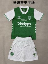 AS Saint-Étienne Home Fans (kids and man ) 1:1 Quality Soccer Jersey  25-26