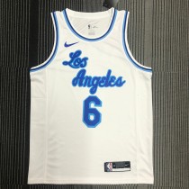 Los Angeles Lakers White Latin Night #6 JAMES 1:1 Quality NBA Season Jerseys