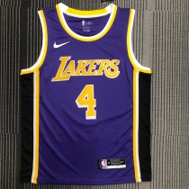 Los Angeles Lakers  75 year Pruple #4 RONDO 1:1 Quality NBA Season Jerseys