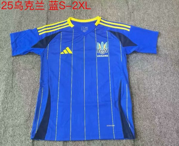 Ukraine away fans  1:1 Quality Soccer Jersey   24-25