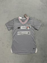 Sao Paulo Training Grey women fans 1:1 Quality Soccer Jersey 25-26