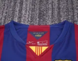 Retro Barcelona Long Home kids  1:1 Quality Soccer Jersey  2014-2015