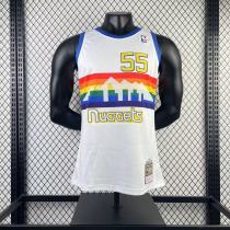 Denver Nuggets Retro White #55 MUTOMBO 1:1 Quality NBA  Season Jerseys 1991-1992