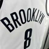 Brooklyn Nets  White #8 CUI 1:1 Quality NBA  Season Jerseys 2023