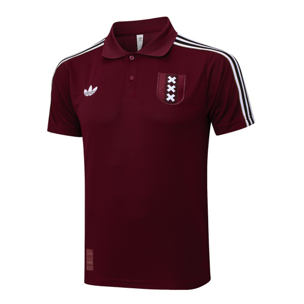 Ajax Polo Fans  Red 1:1 Quality Soccer Jersey  25-26