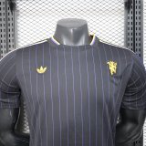 Manchester United t-shirt Special Edition Fans Black 1:1 Quality Soccer Jersey    25-26