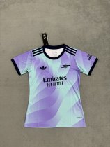 Arsenal third away women fans 1:1 Quality Soccer Jersey   24-25